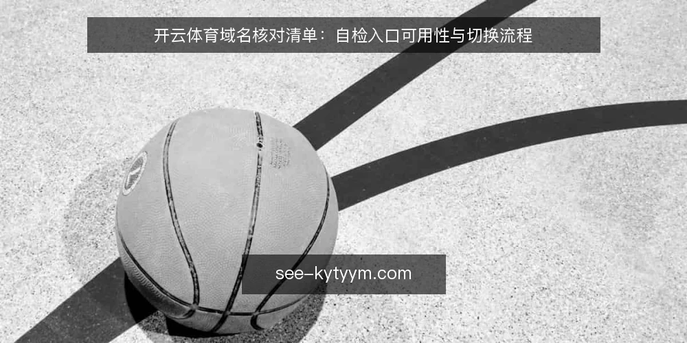 开云体育域名核对清单:自检入口可用性与切换流程 — 明确核对范围与目标 配图